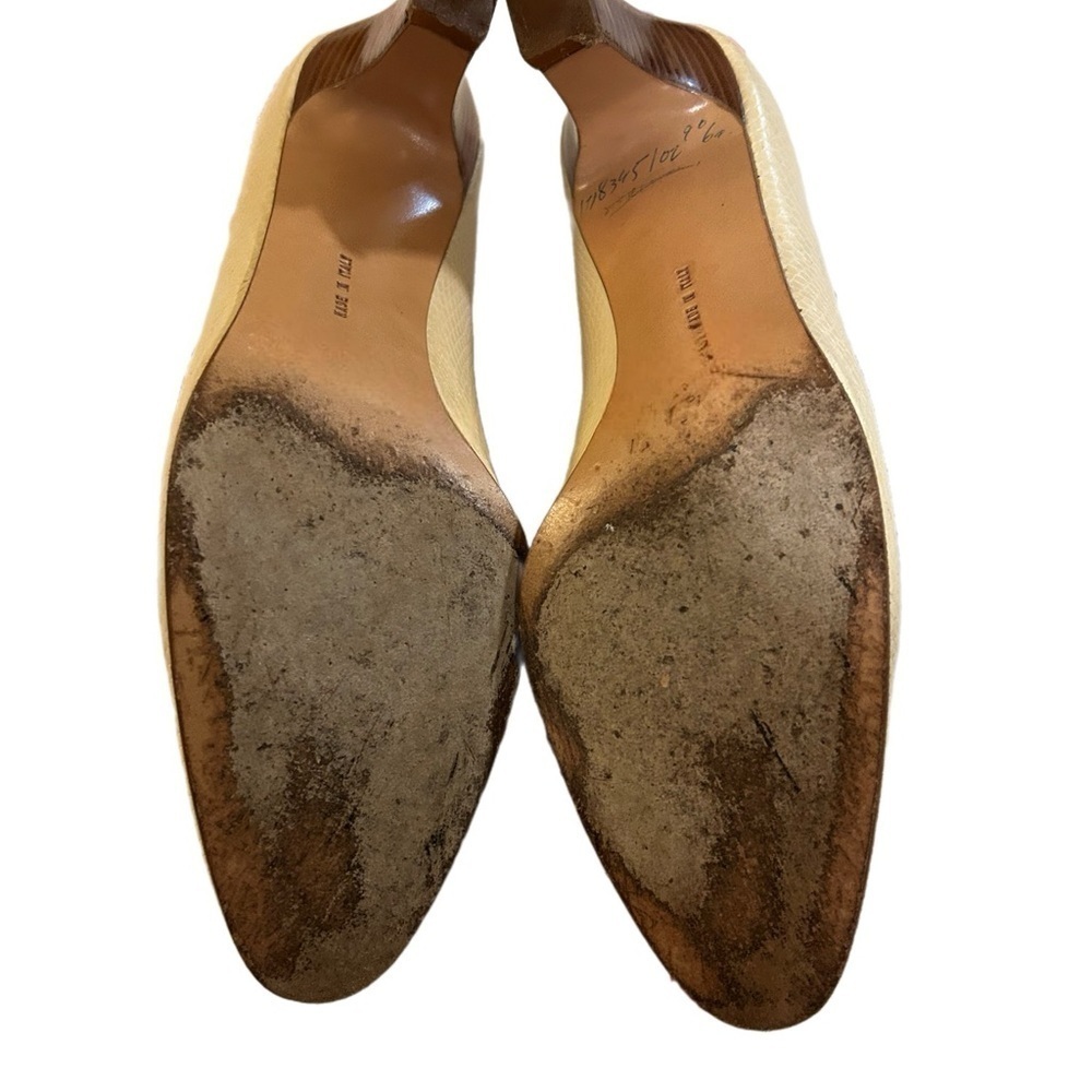 Salvatore Ferragamo Snakeskin Leather Pumps Shoes Size 9AA - Picture 6 of 6